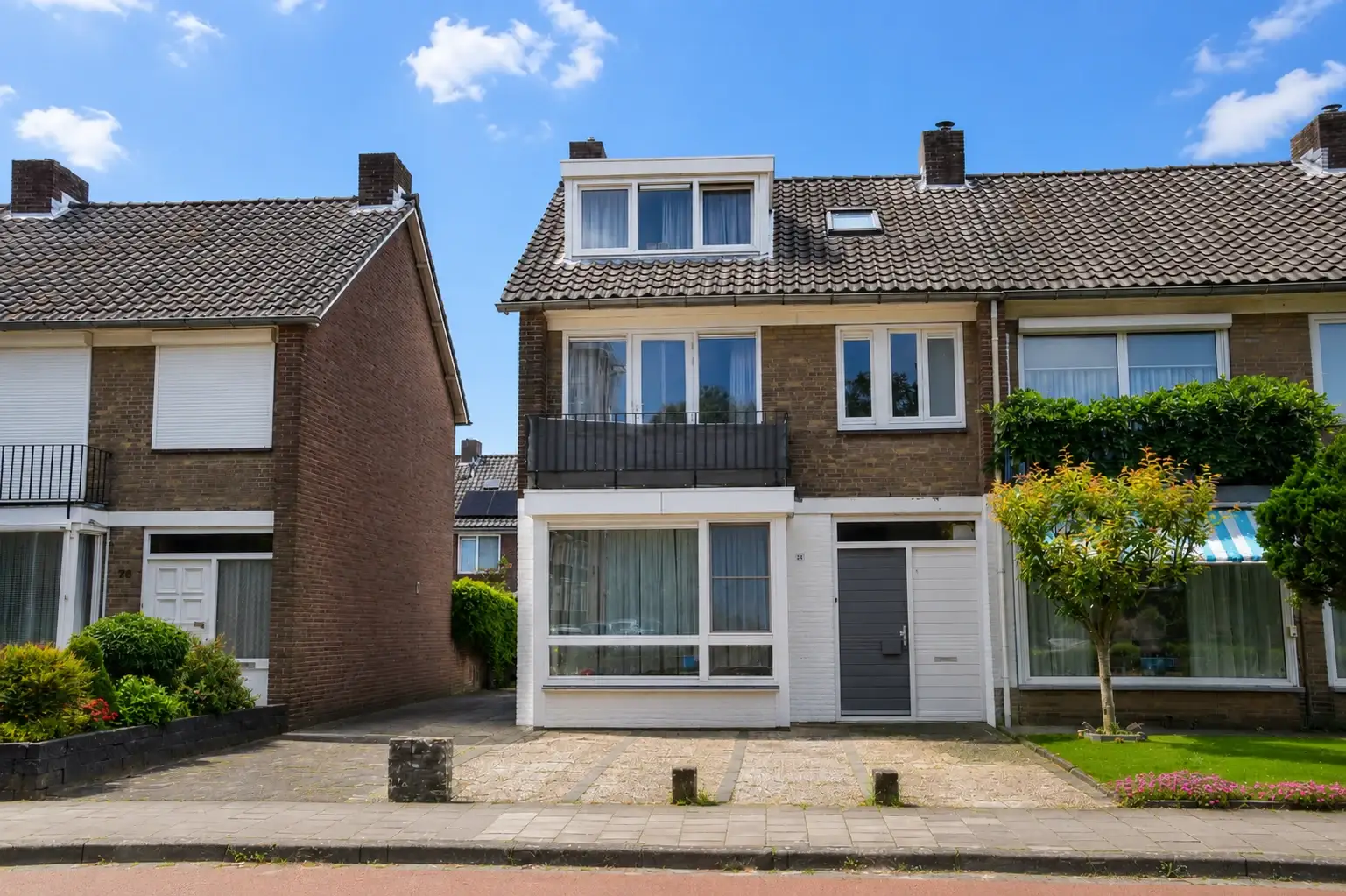 Gevel van het verkochte pand Muzenlaan 74 in Eindhoven.