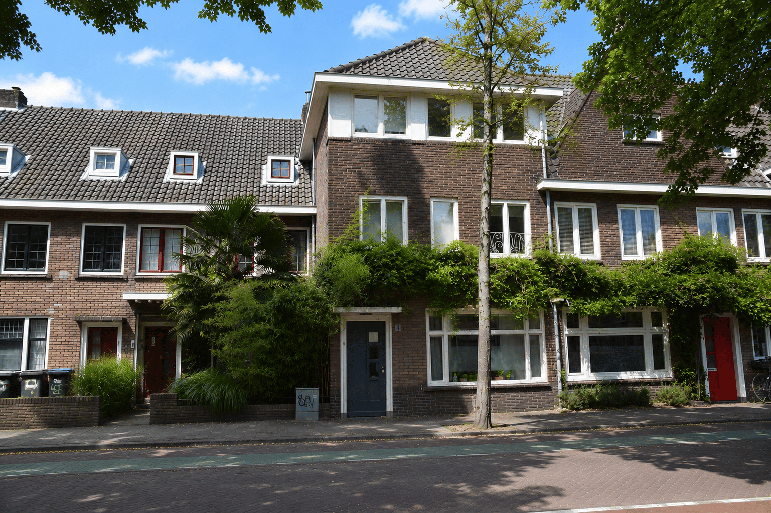 Gevel van het verkochte pand 1e Franklinstraat 4 in Eindhoven.