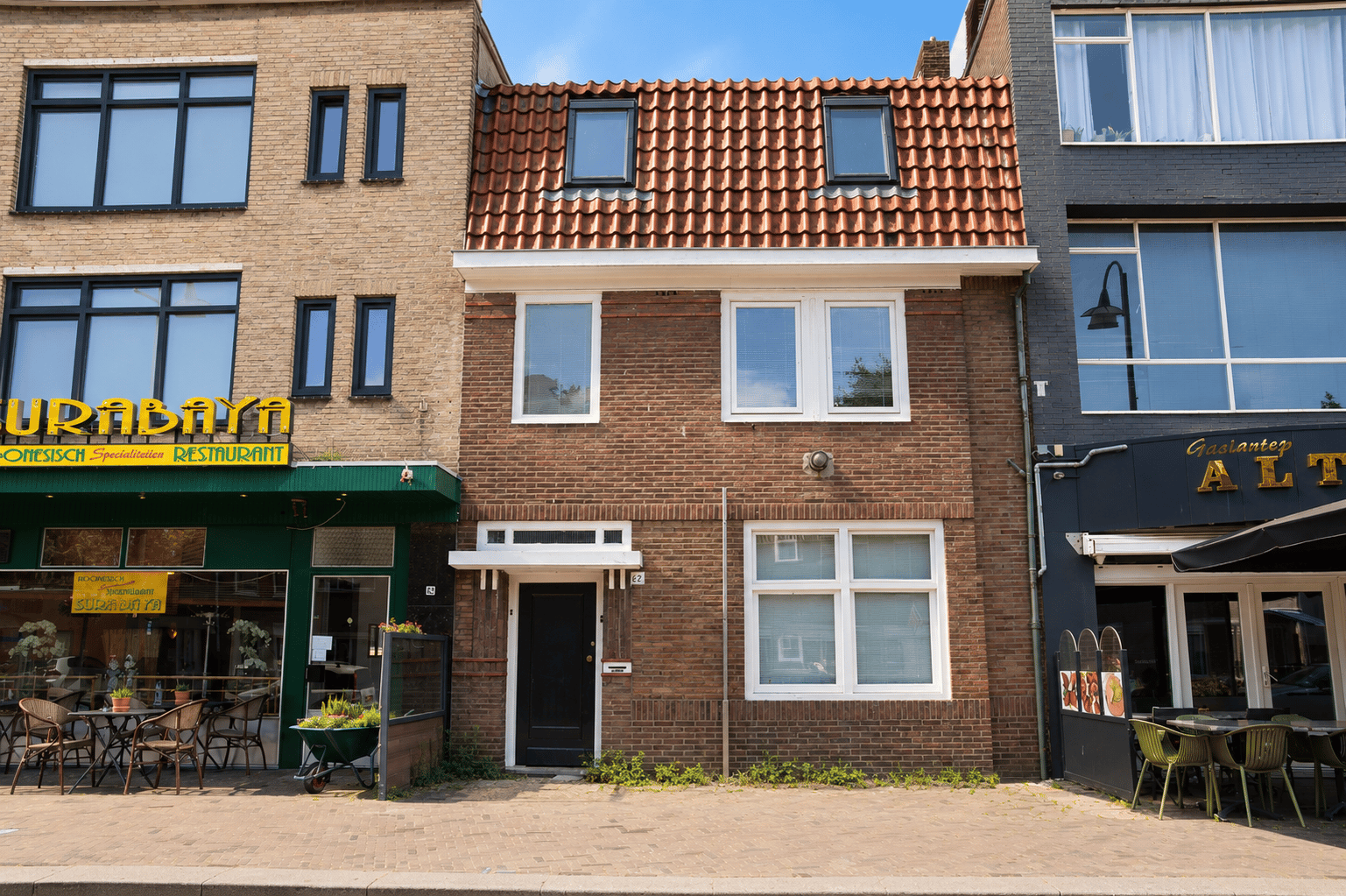 Gevel van het verkochte pand Kruisstraat 62A in Eindhoven.